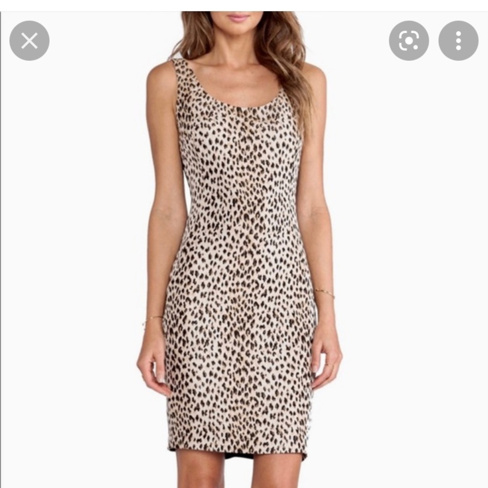 DVF leopard sheath dress